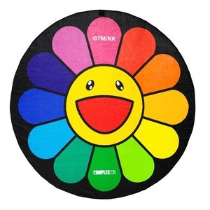 TAKASHI MURAKAMI FLOWER CIRCLE TOWEL (BLACK)